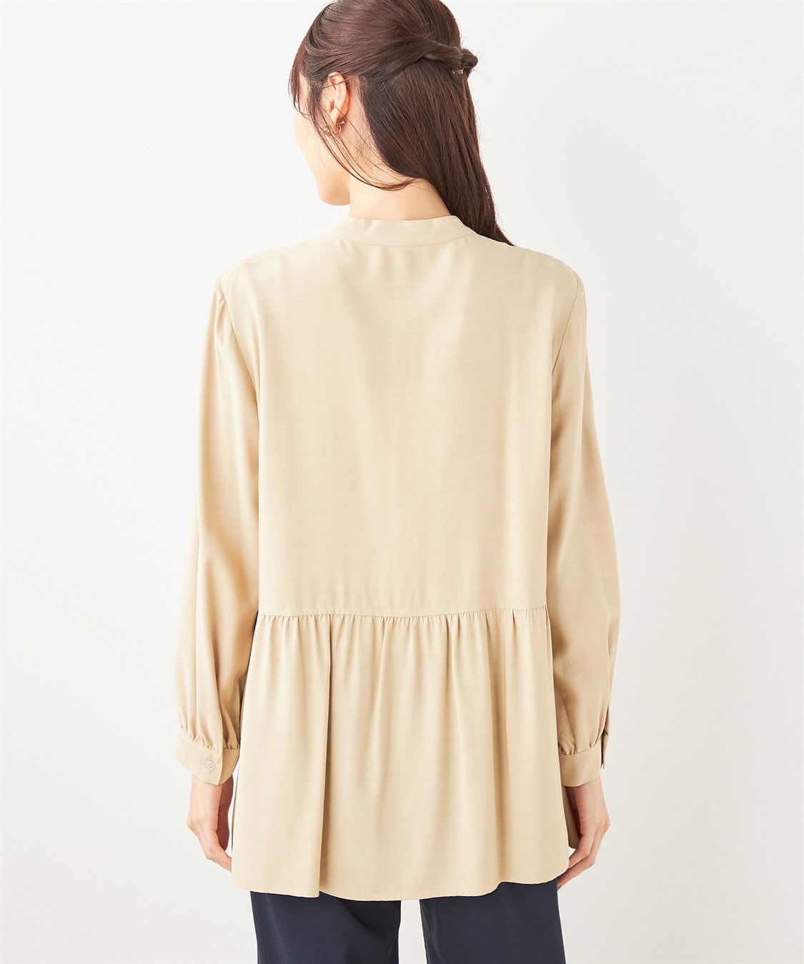 切替ギャザーブラウス DECOY｜クロスプラス公式通販サイト