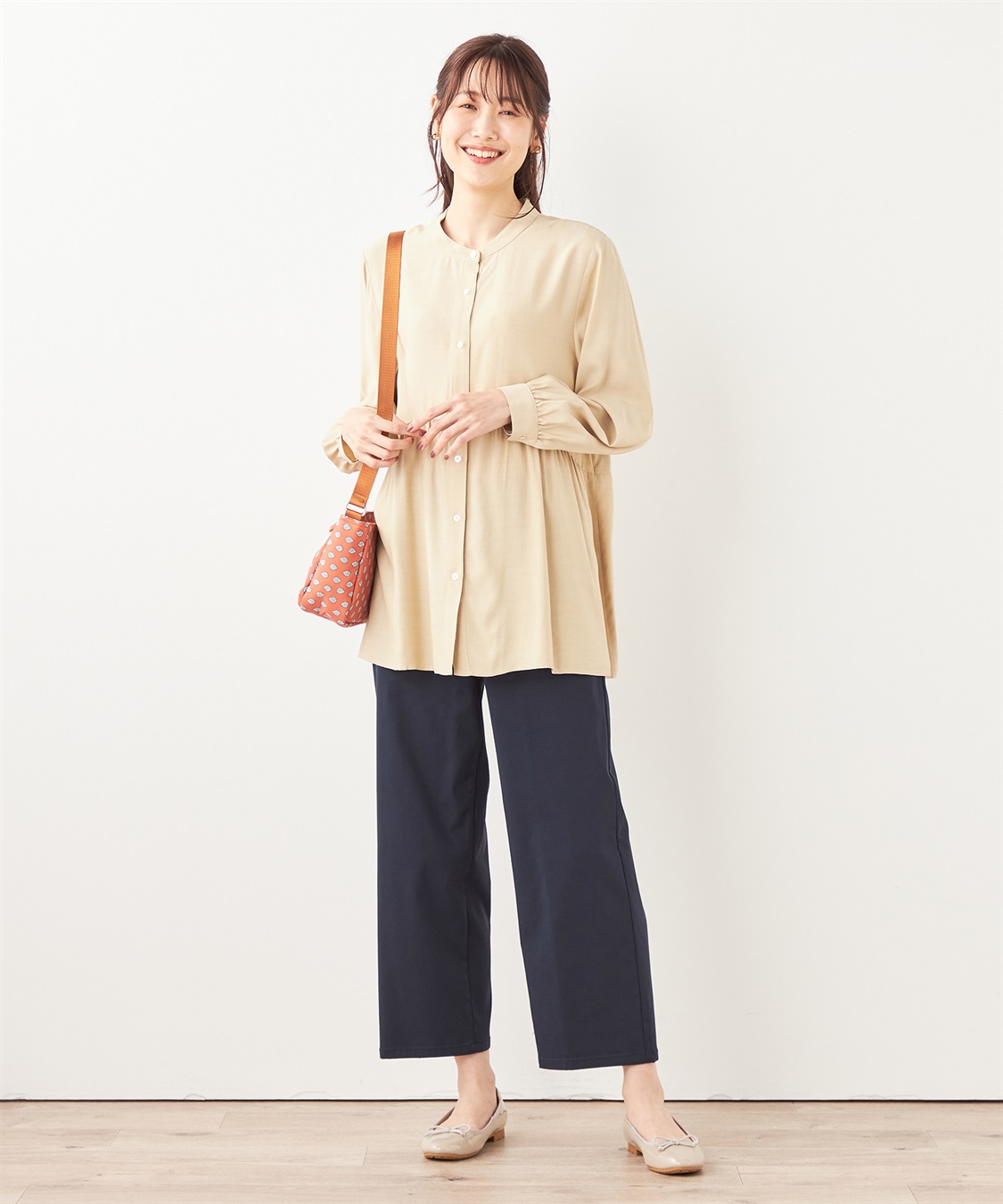 切替ギャザーブラウス DECOY｜クロスプラス公式通販サイト