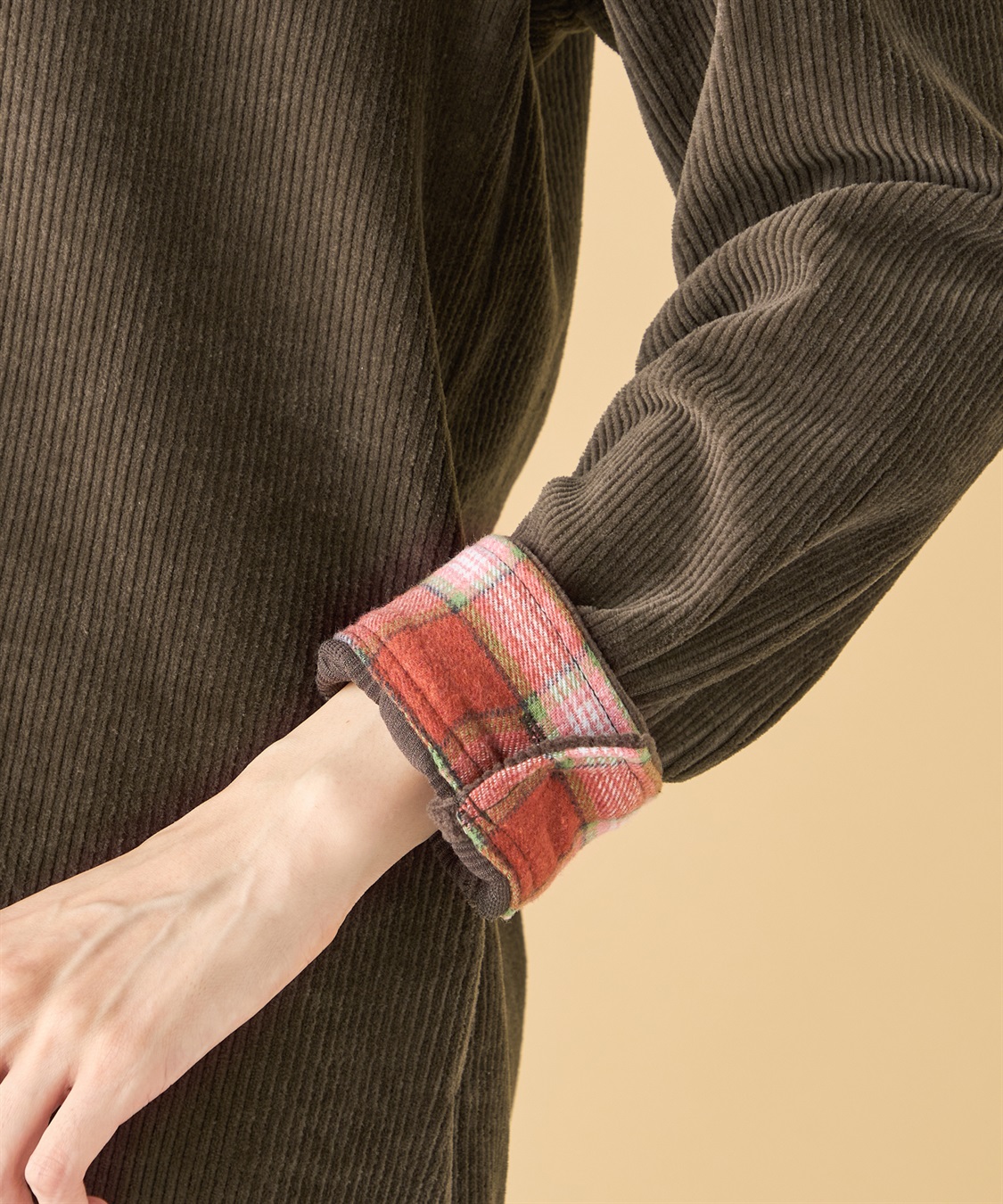 DECOY コーデュロイチェックブラウス_sub_11