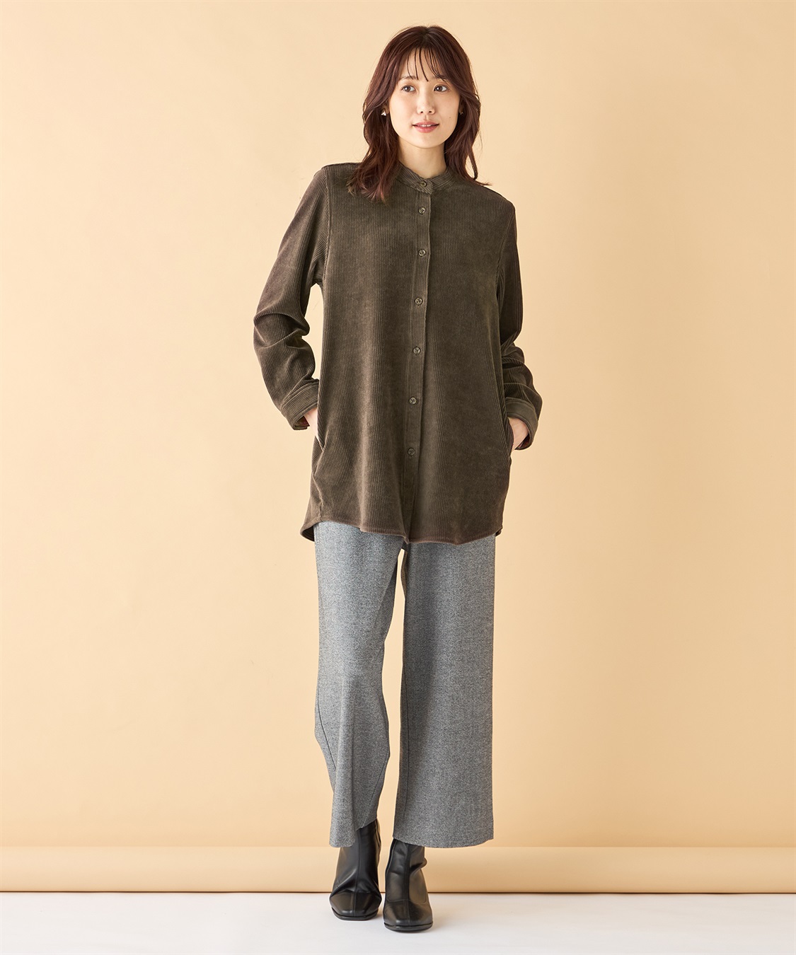 DECOY コーデュロイチェックブラウス_sub_19