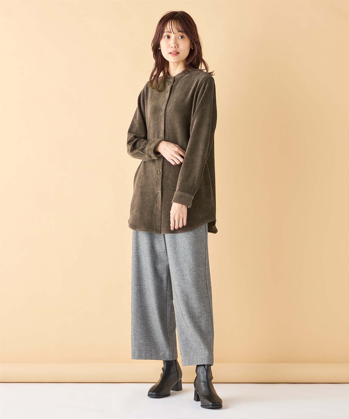 DECOY コーデュロイチェックブラウス_sub_21