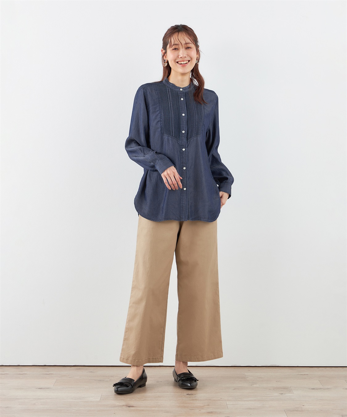 DECOY テンセルデニムピンタックシャツ_sub_15