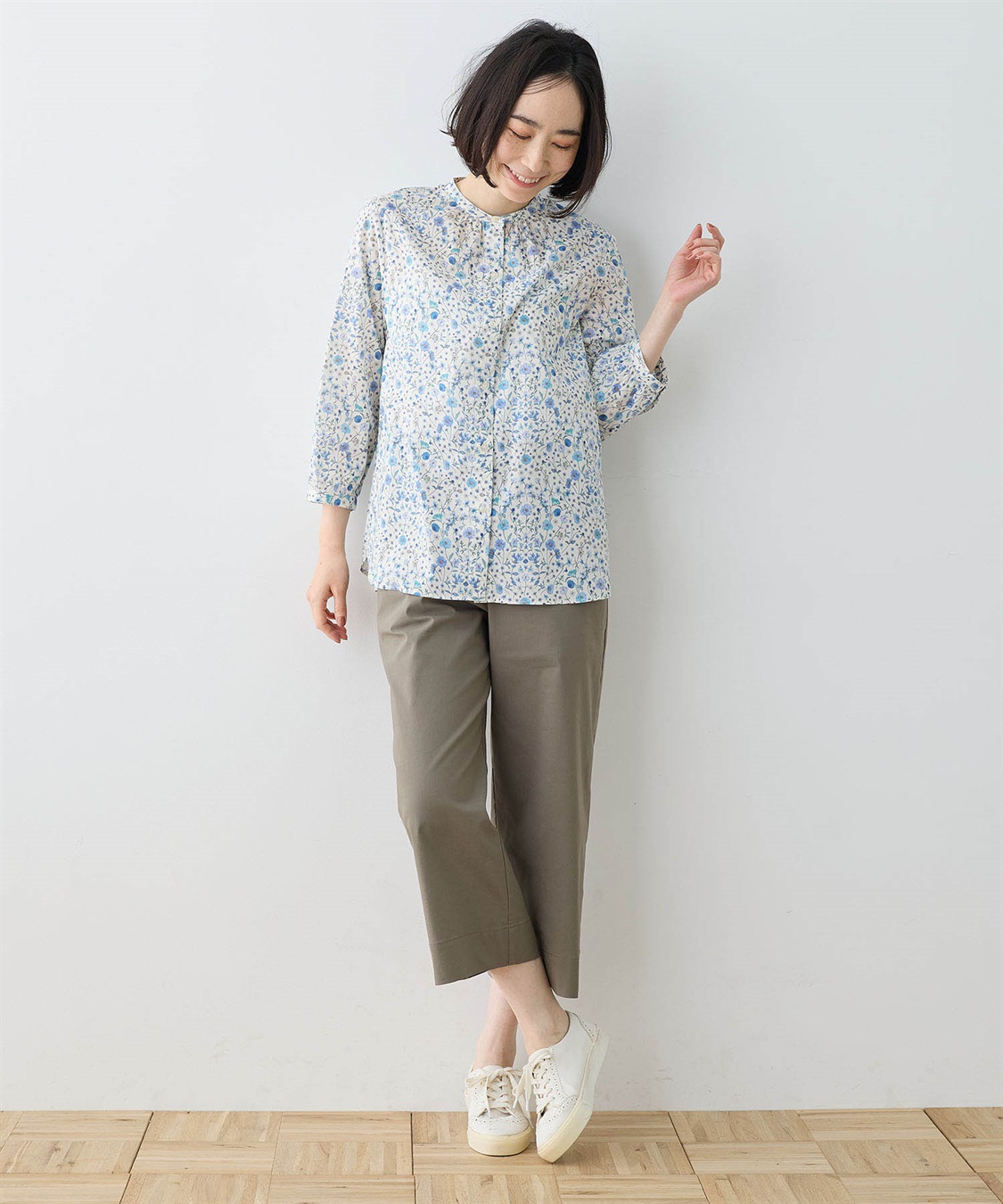 DECOY リバティプリントボタニカルブラウス_sub_9