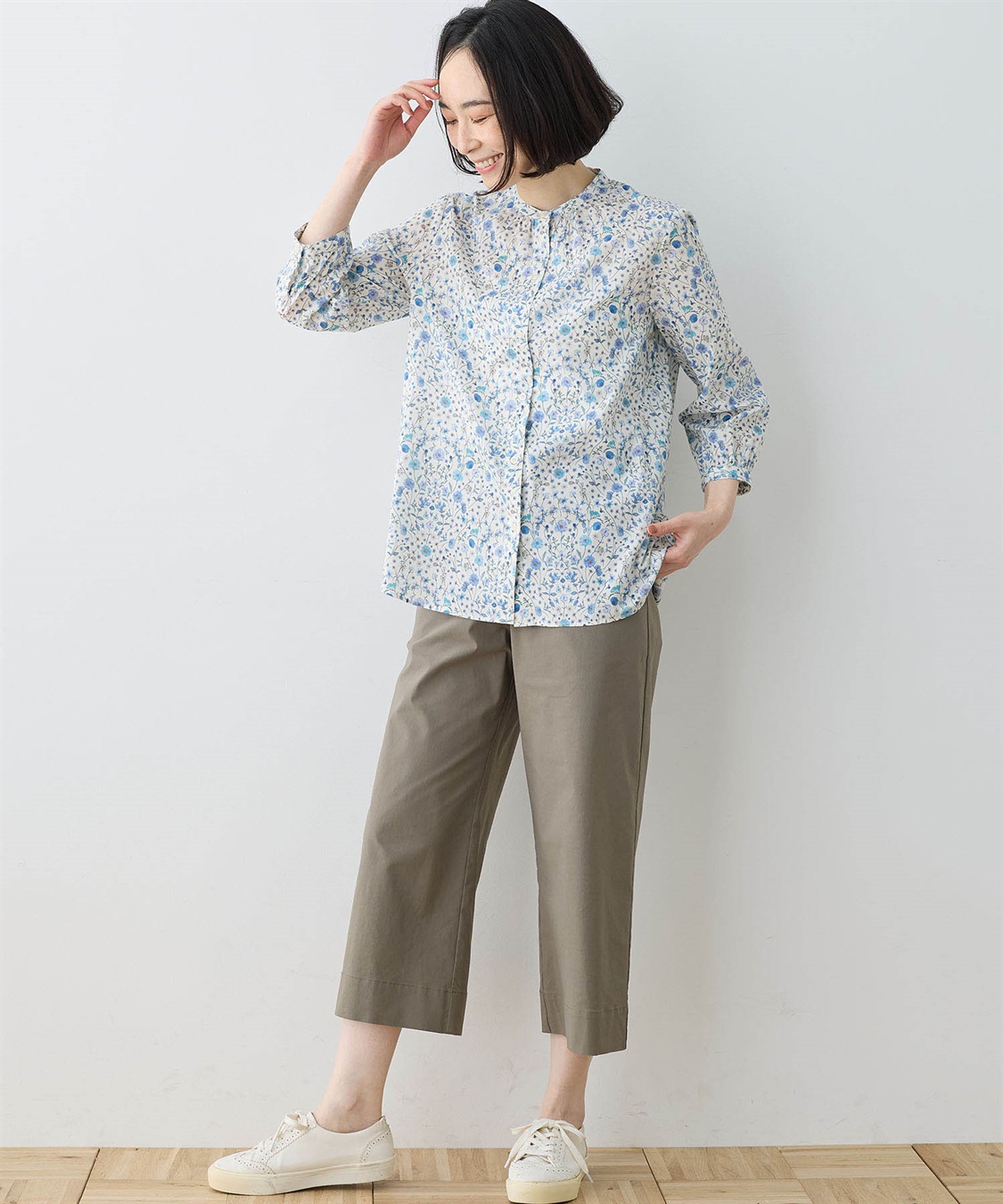 DECOY リバティプリントボタニカルブラウス_sub_10