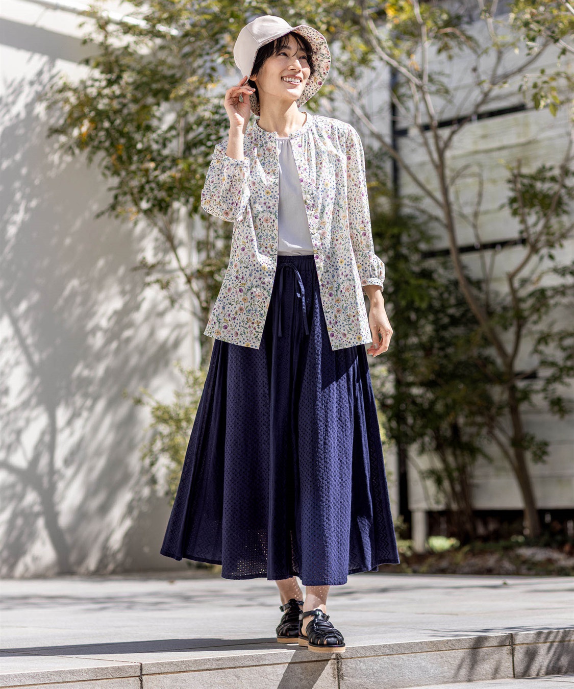 DECOY リバティプリントボタニカルブラウス_sub_14