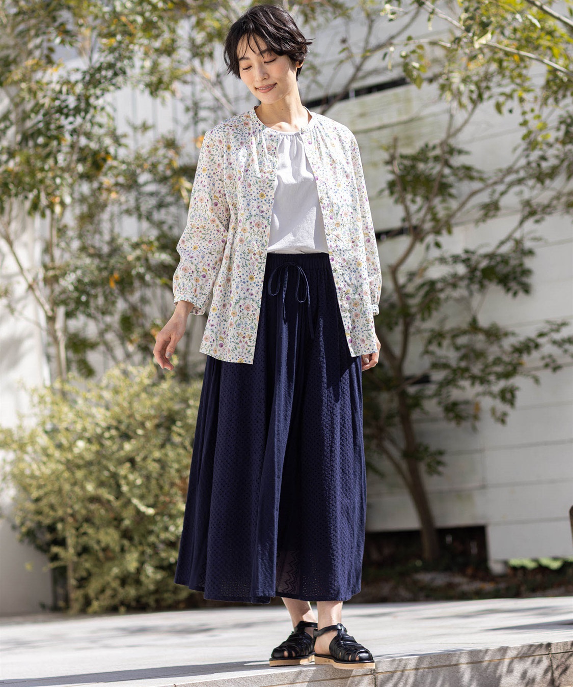 DECOY リバティプリントボタニカルブラウス_sub_15