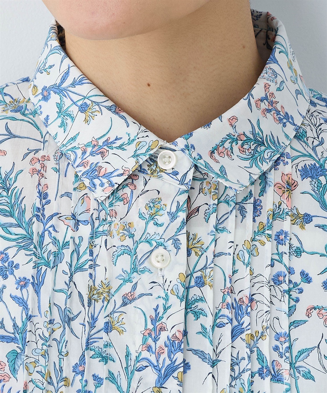 DECOY リバティプリントピンタックブラウス_sub_6