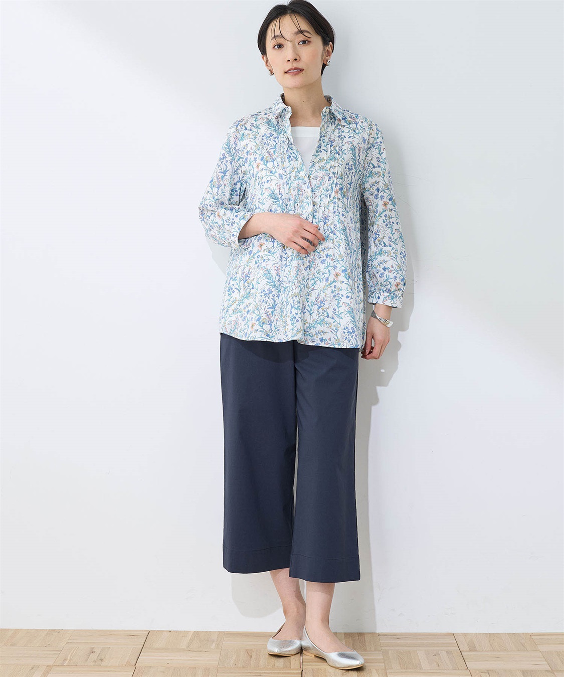 DECOY リバティプリントピンタックブラウス_sub_11