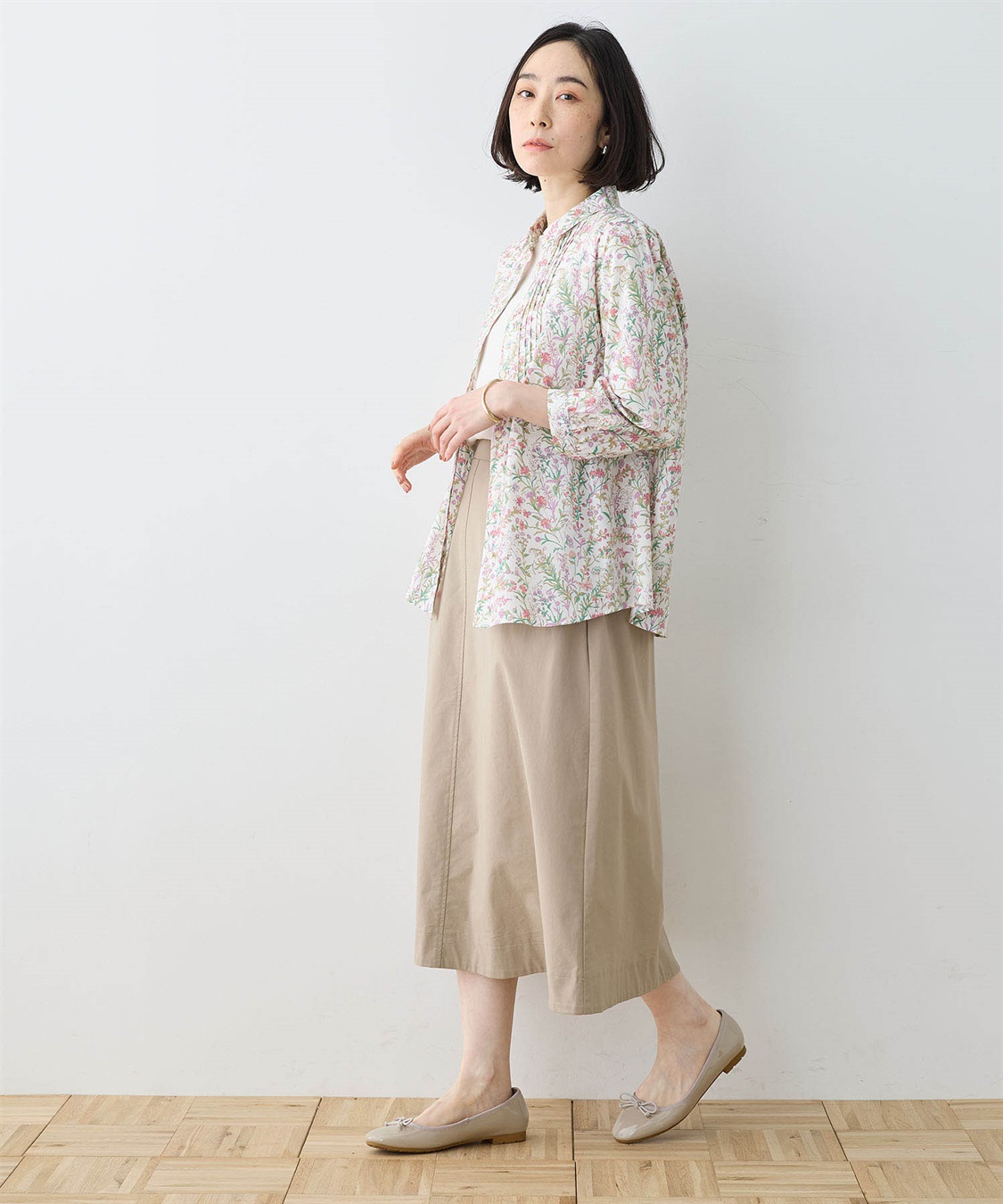 DECOY リバティプリントピンタックブラウス_sub_16