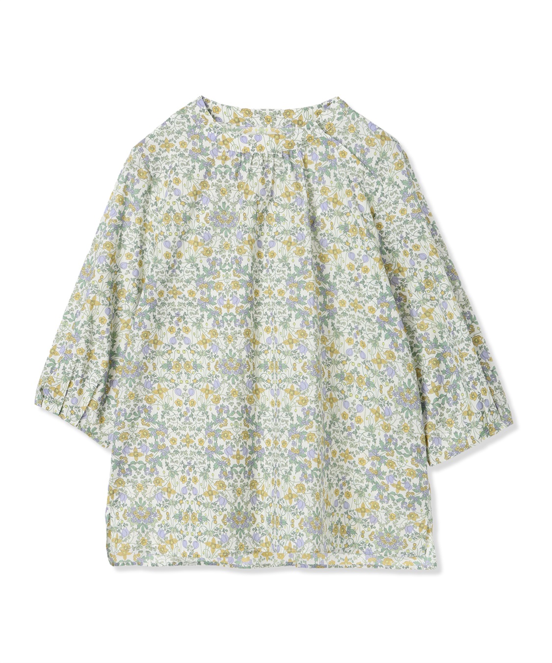 DECOY リバティプリントボリュームスリーブブラウス_sub_13