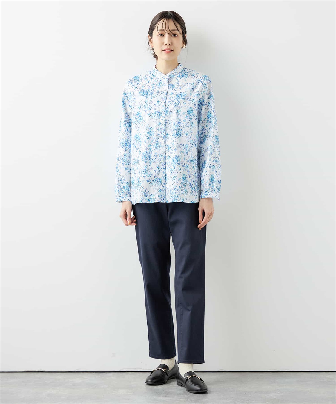 DECOY 花柄スキッパーブラウス_sub_15