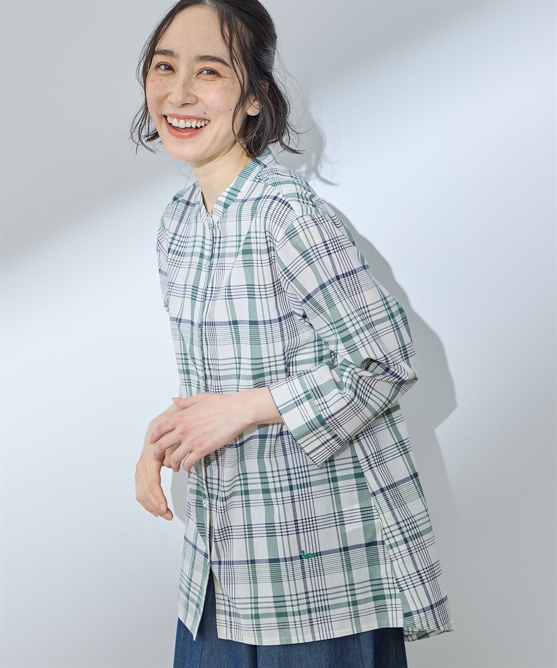 DECOY 【シワになりにくい】タックブラウス_sub_8