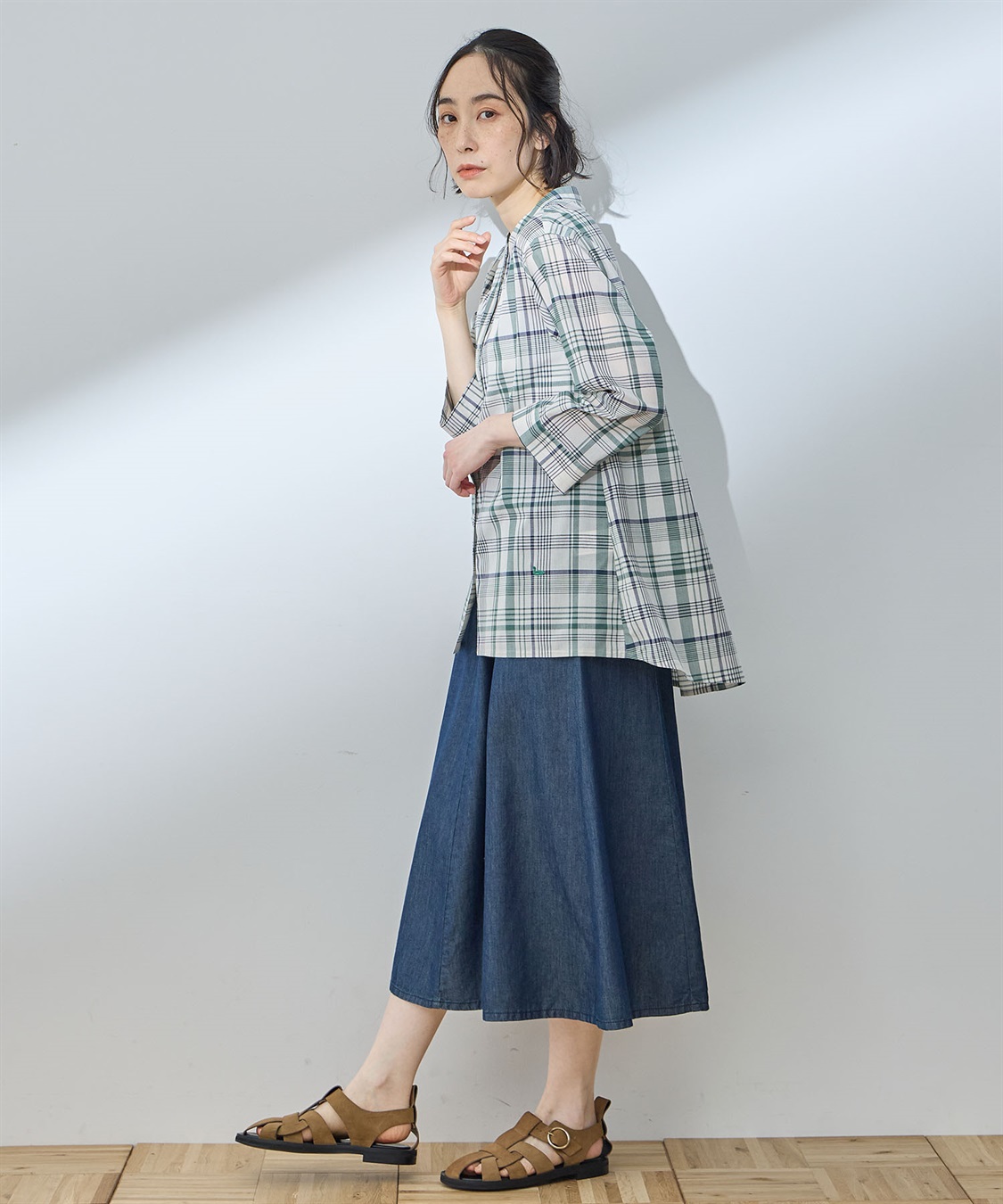 DECOY 【シワになりにくい】タックブラウス_sub_10