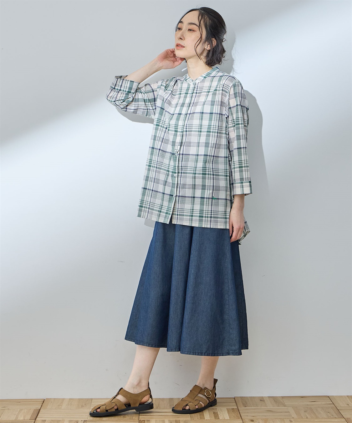 DECOY 【シワになりにくい】タックブラウス_sub_11