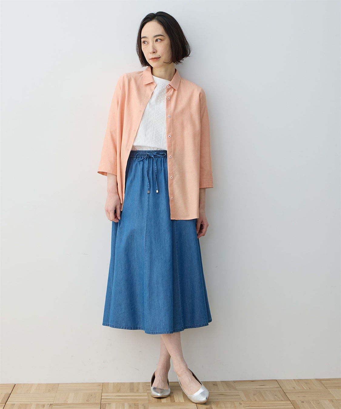 DECOY 【シワになりにくい】ロールアップシャツ_sub_18