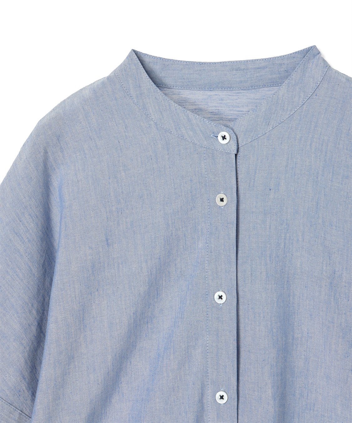 DECOY 【シワになりにくい】バンドカラーブラウス_sub_15