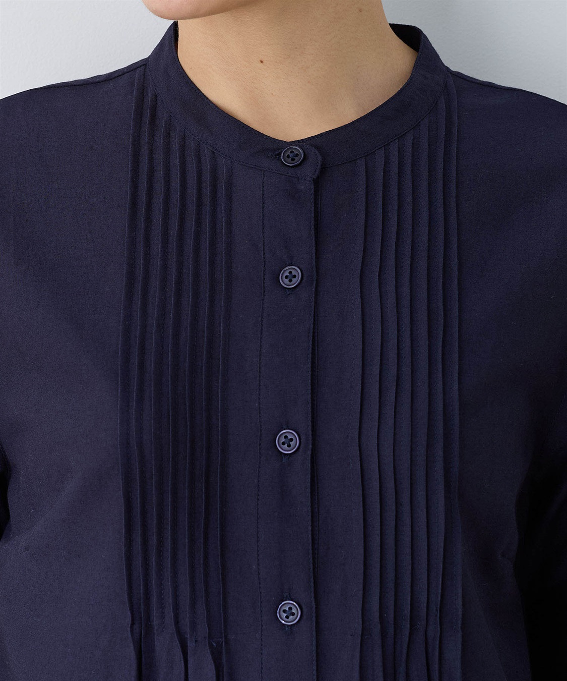 DECOY インド綿ピンタック刺しゅうブラウス_sub_7