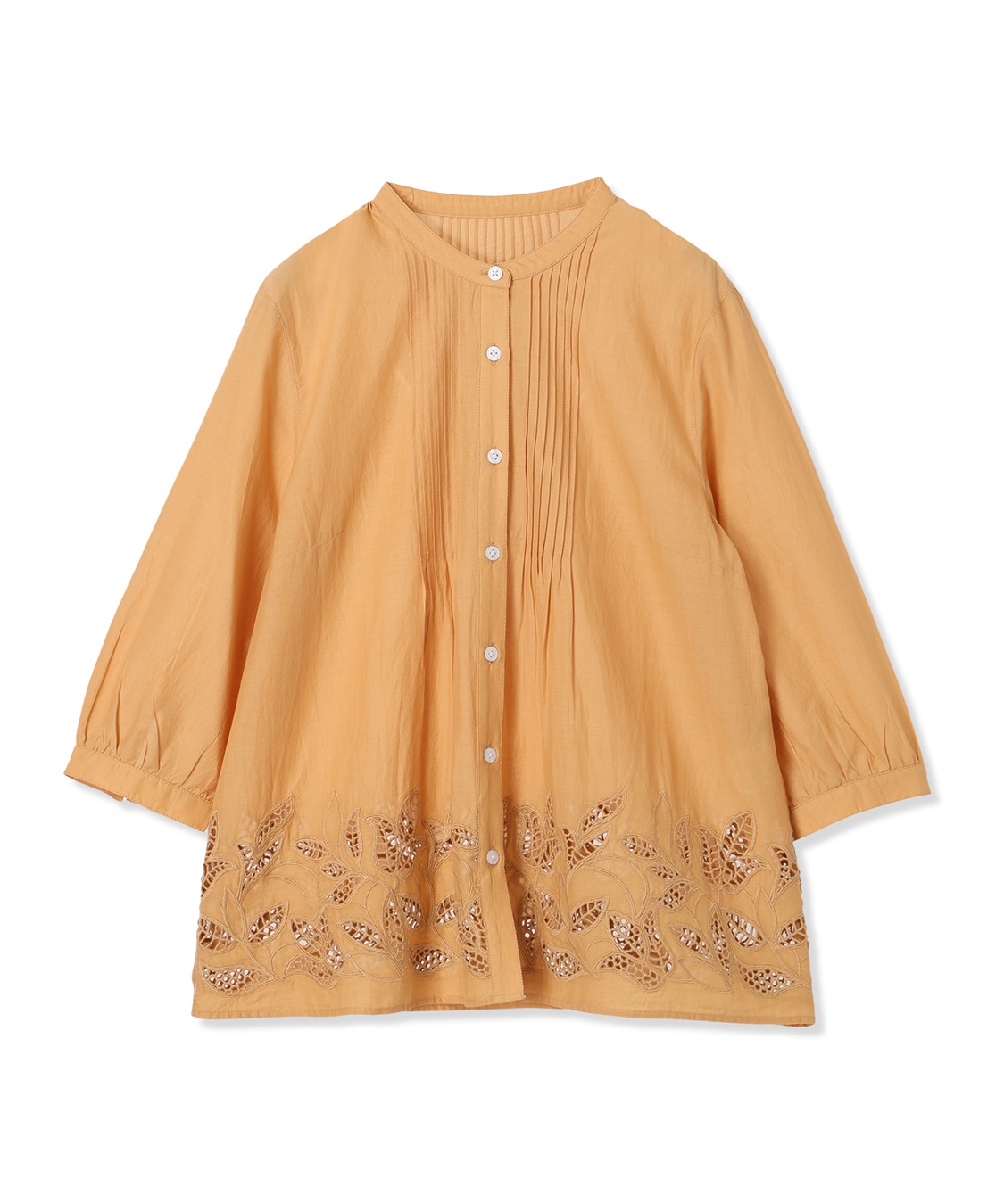 DECOY インド綿ピンタック刺しゅうブラウス_sub_20