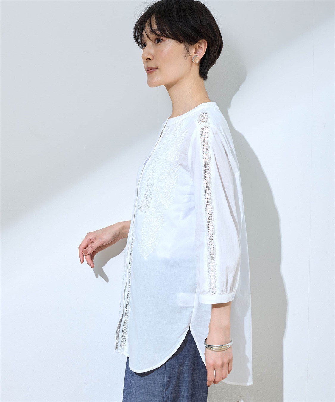 DECOY レース刺しゅうブラウス_sub_1