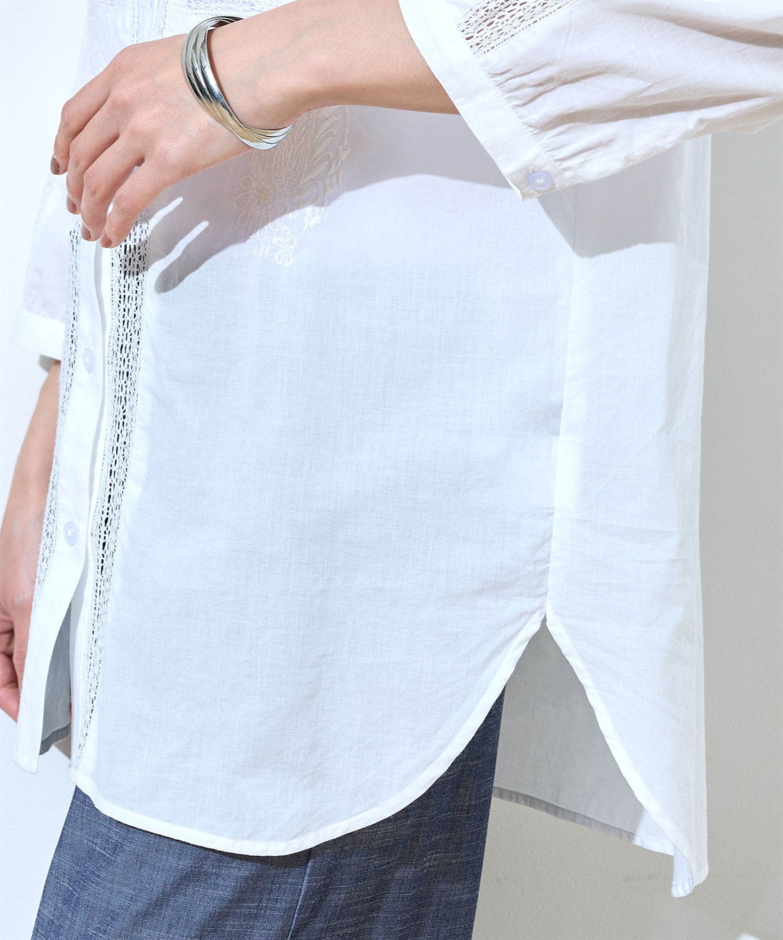 DECOY レース刺しゅうブラウス_sub_5