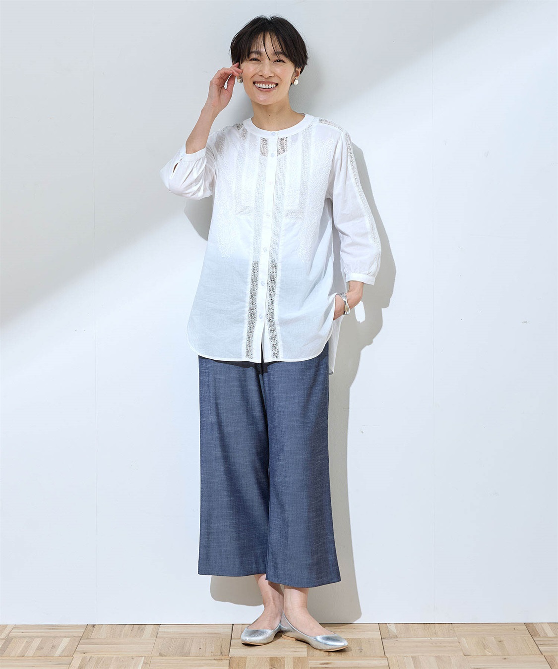 DECOY レース刺しゅうブラウス_sub_7