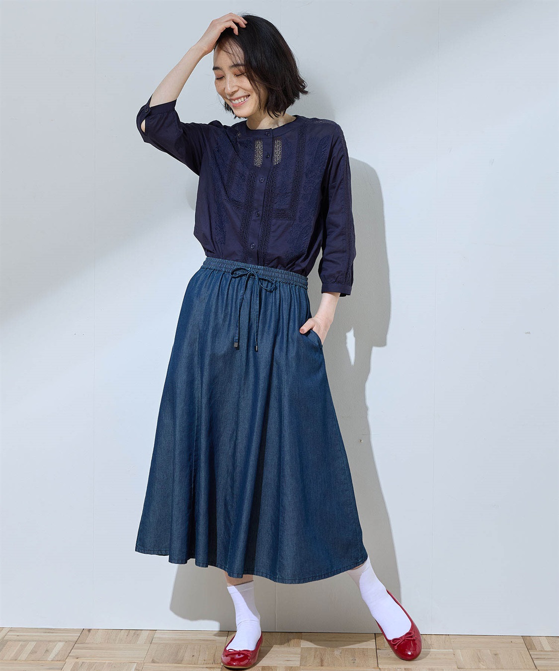 DECOY レース刺しゅうブラウス_sub_12