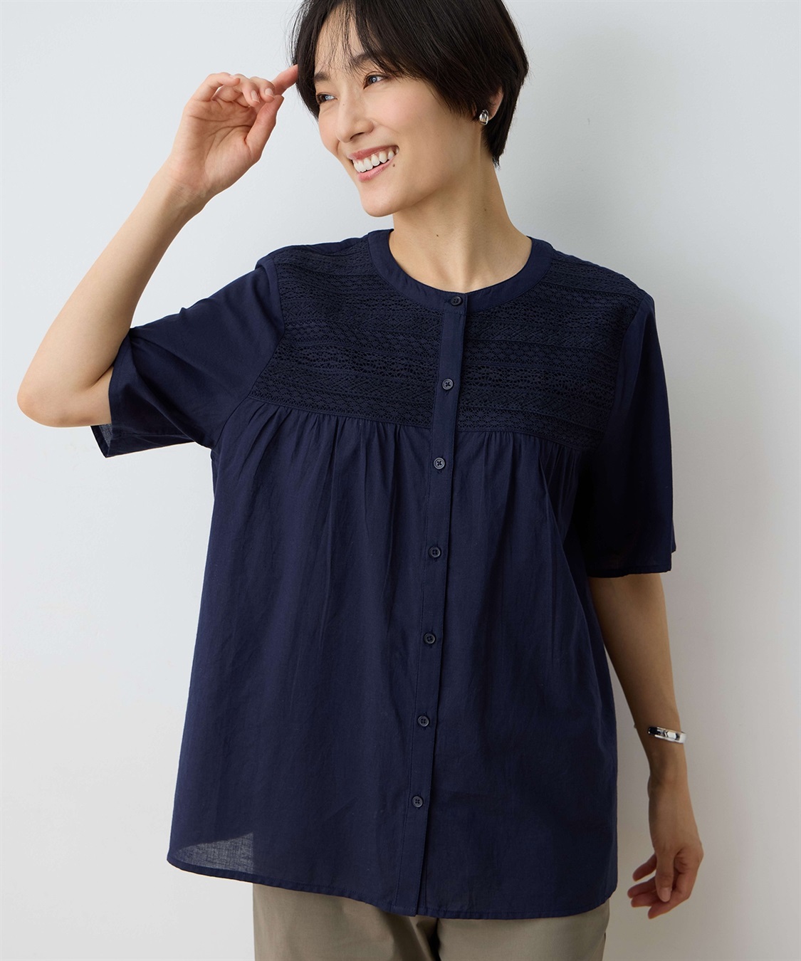 DECOY インド綿レースブラウス_sub_1