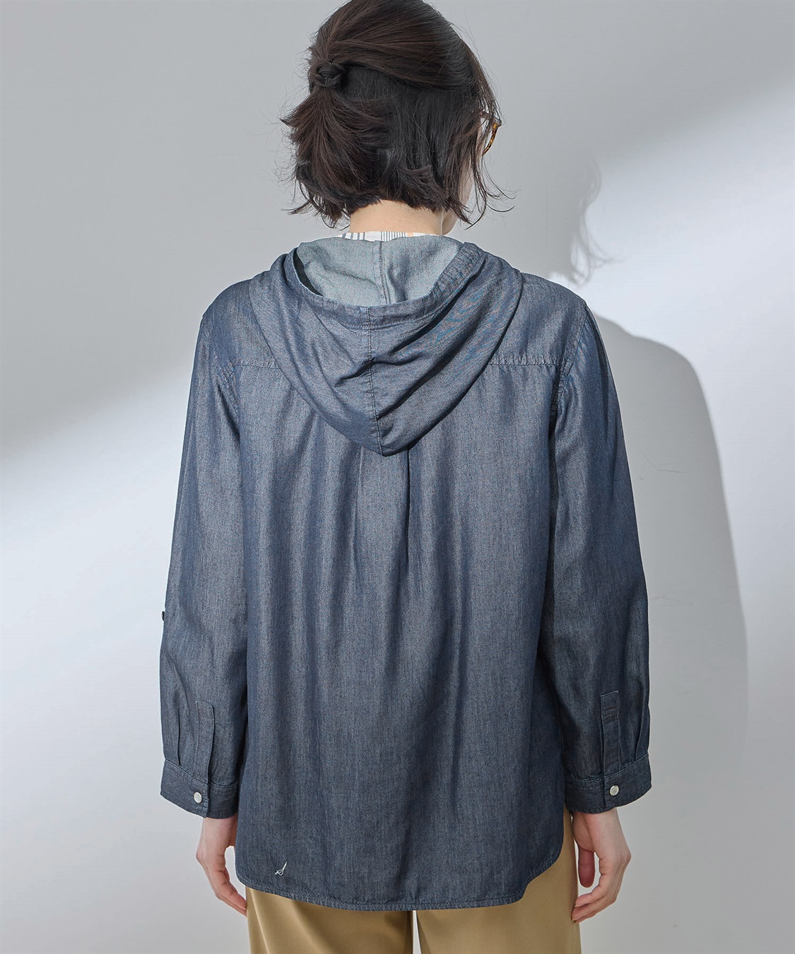 DECOY デニムフードシャツ_sub_3