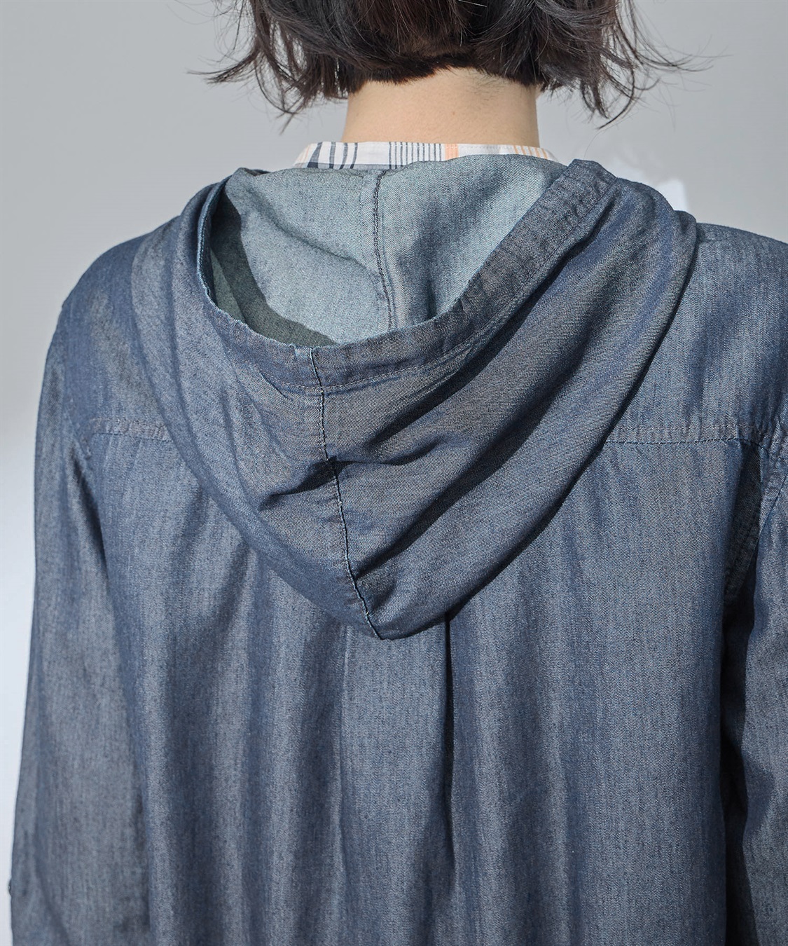 DECOY デニムフードシャツ_sub_4