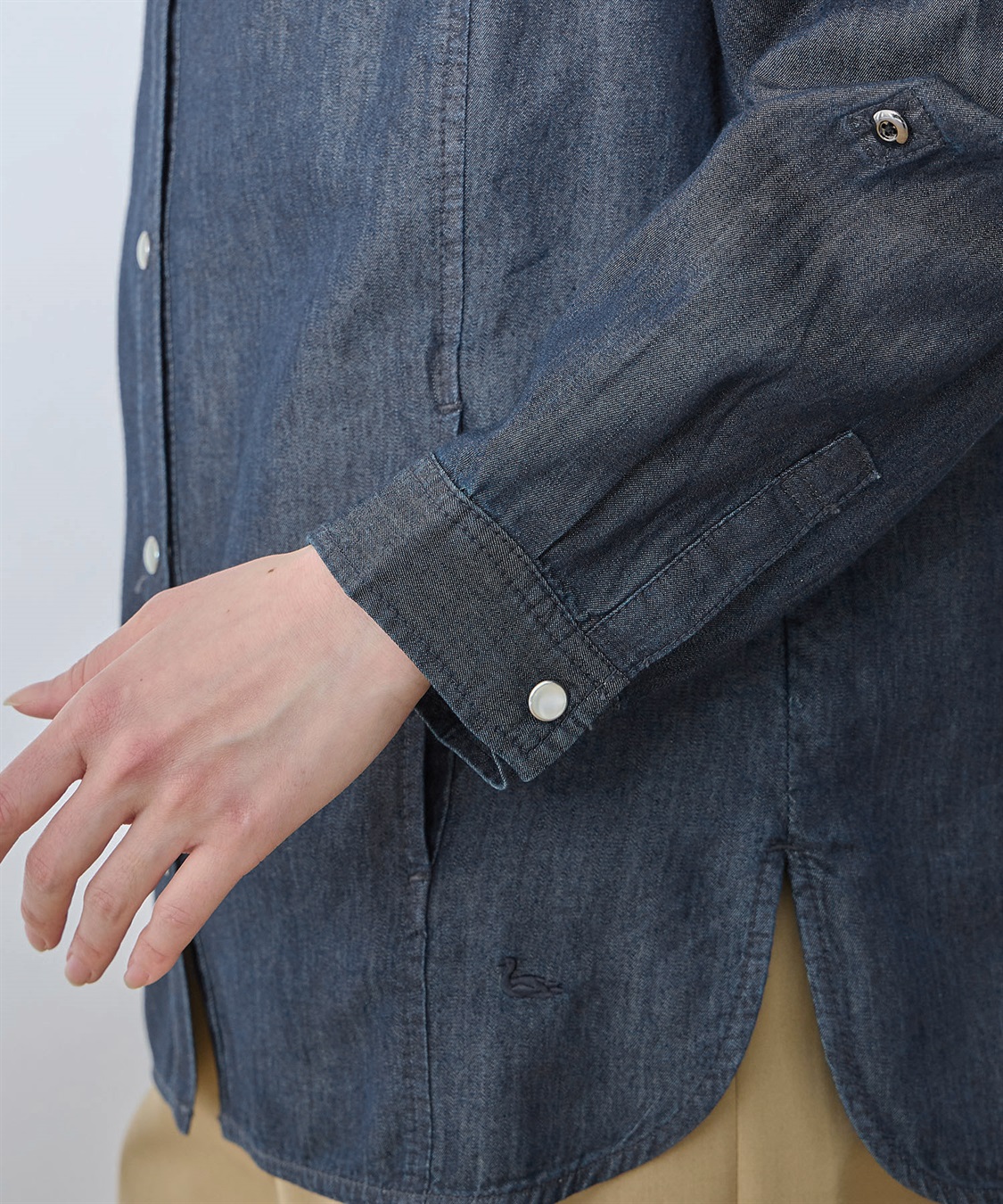 DECOY デニムフードシャツ_sub_6