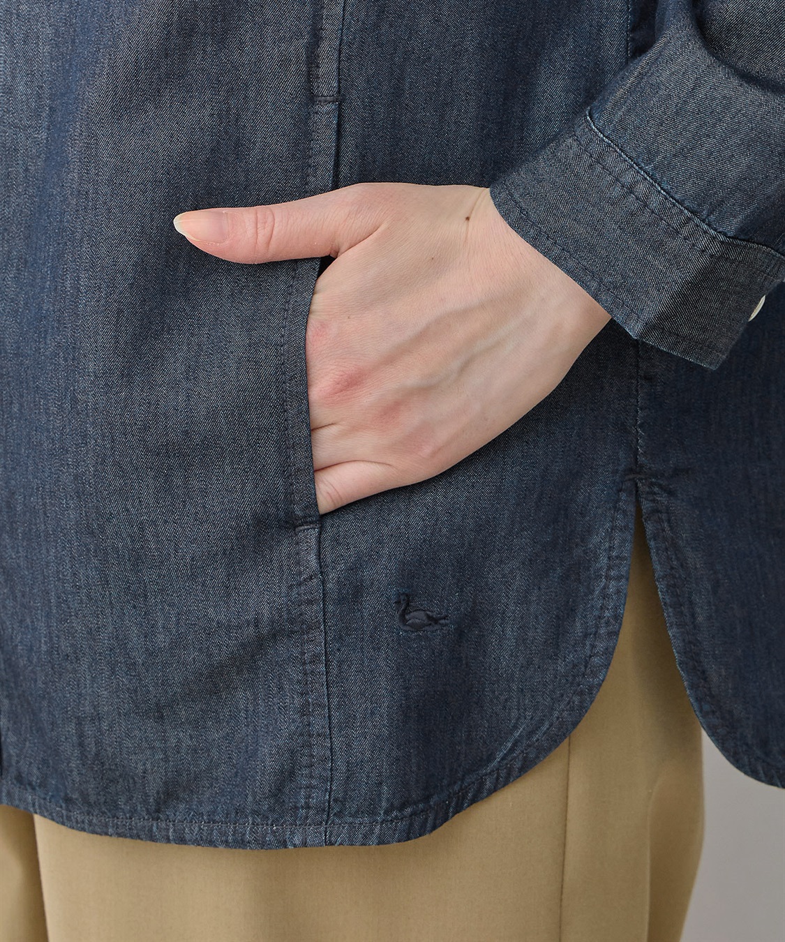 DECOY デニムフードシャツ_sub_8