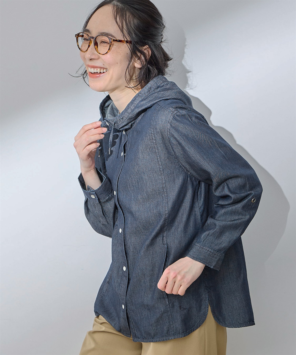 DECOY デニムフードシャツ_sub_10