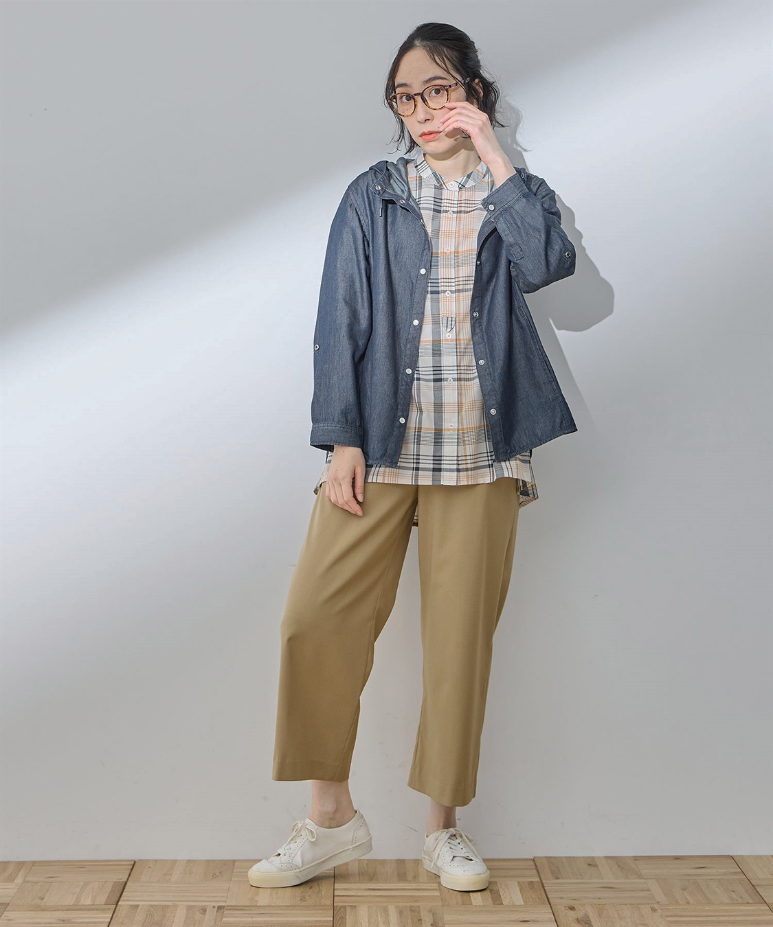 DECOY デニムフードシャツ_sub_12