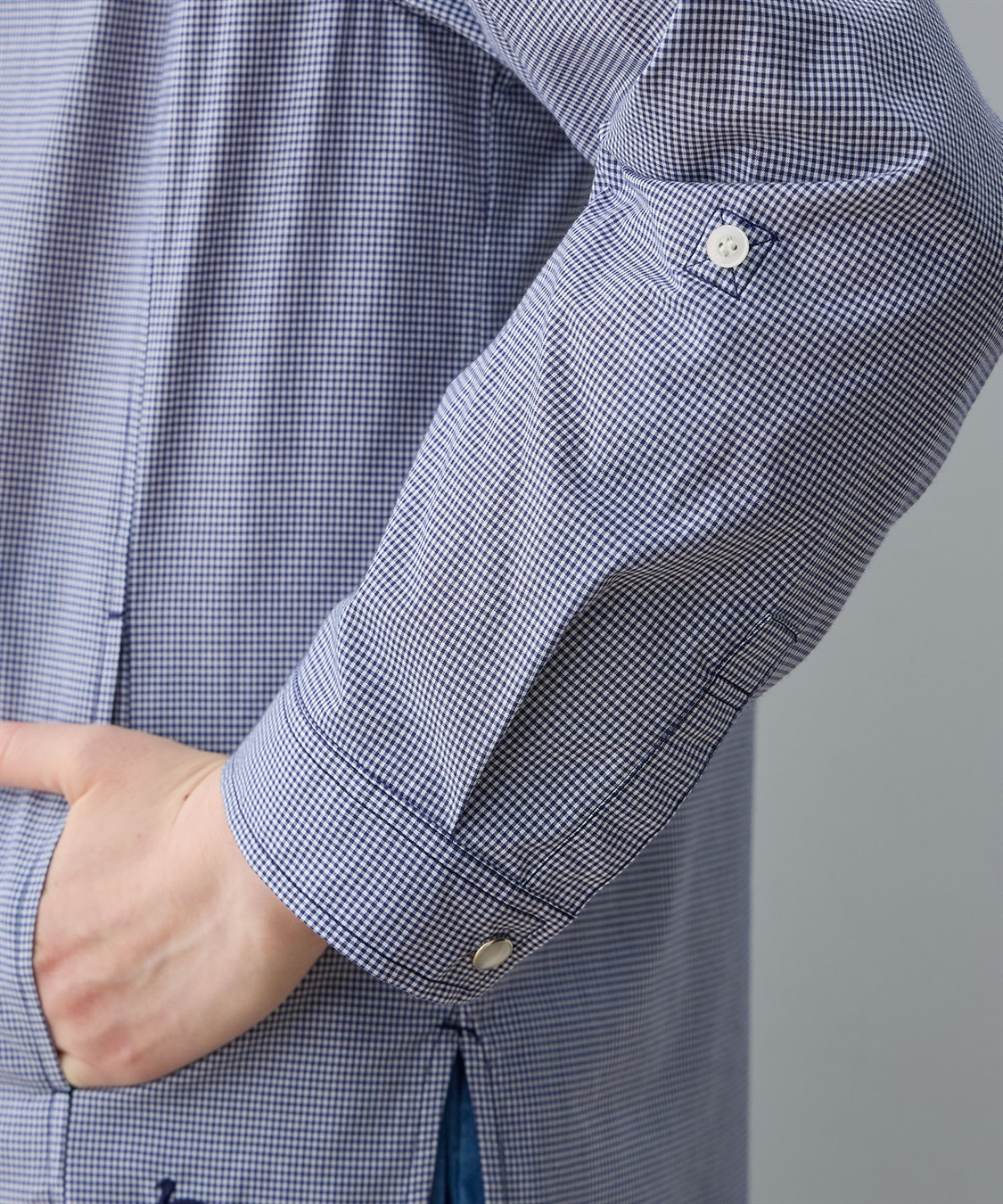 DECOY ギンガムフードシャツ_sub_6