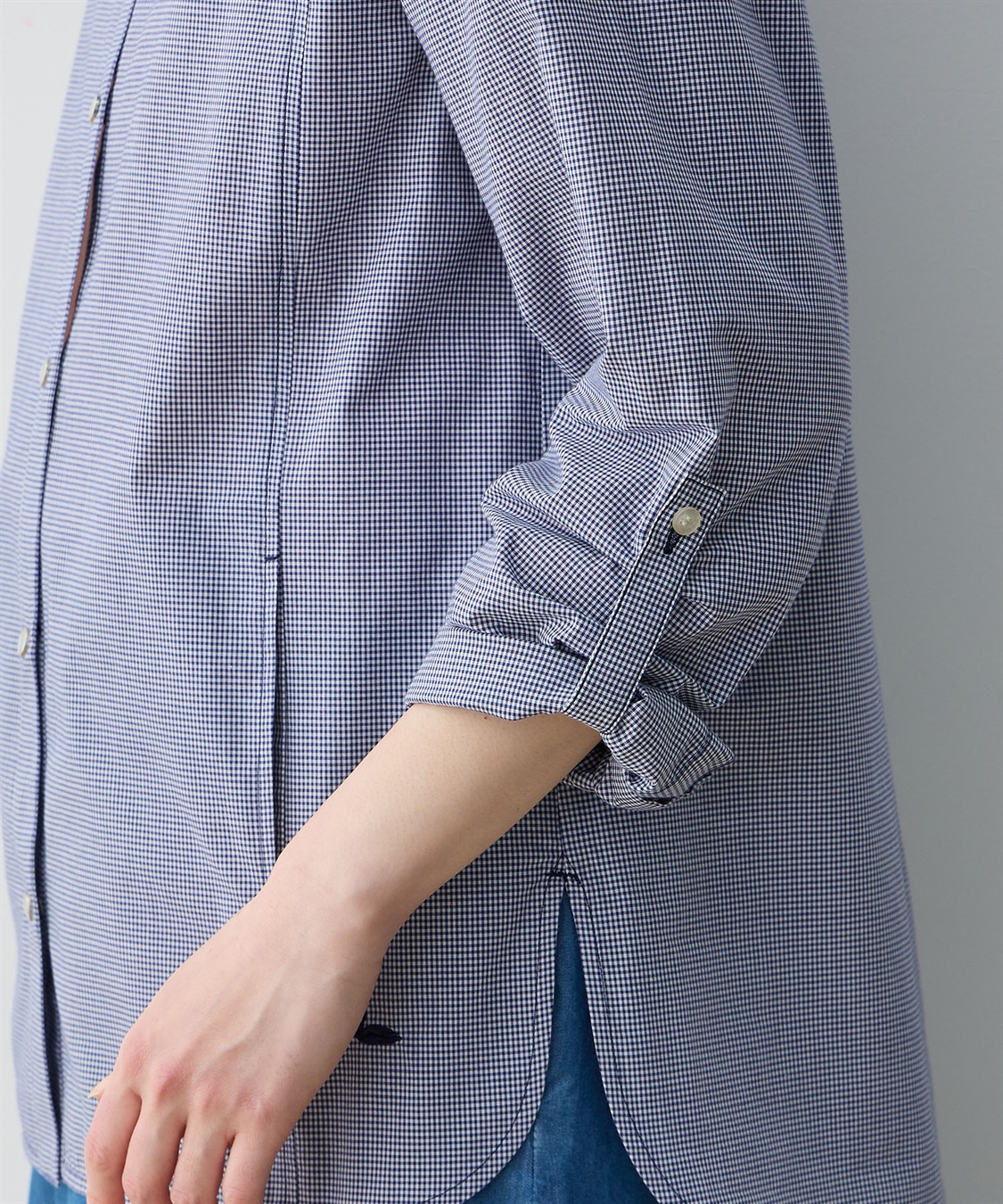 DECOY ギンガムフードシャツ_sub_8