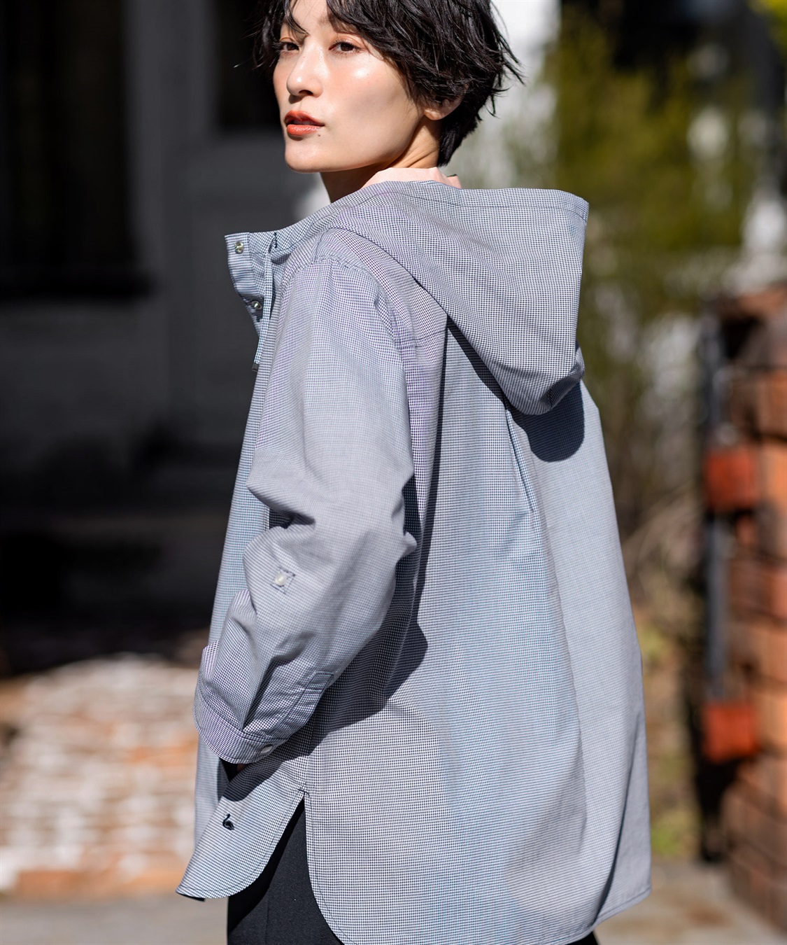 DECOY ギンガムフードシャツ_sub_12