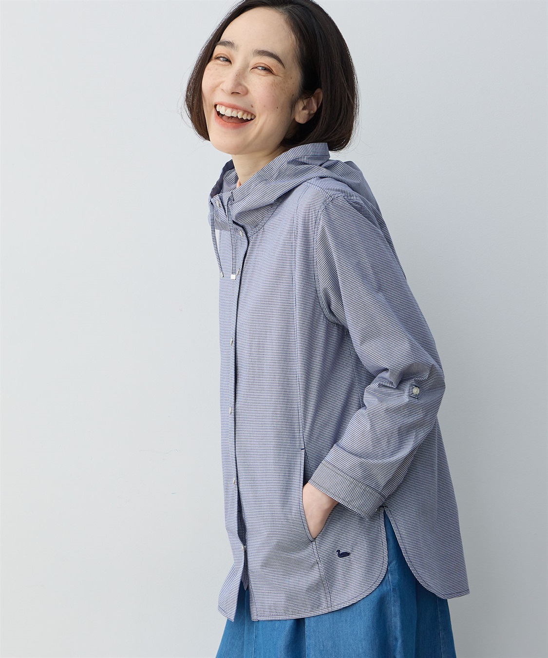 DECOY ギンガムフードシャツ_sub_13