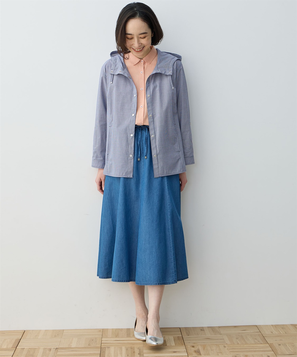 DECOY ギンガムフードシャツ_sub_16