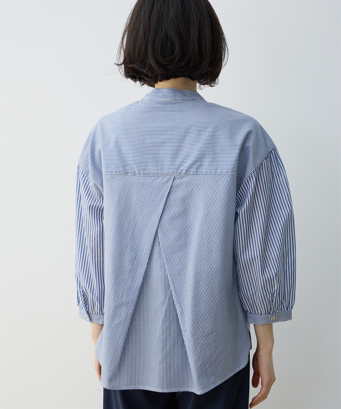 DECOY ストライプ切替シャツ_sub_3