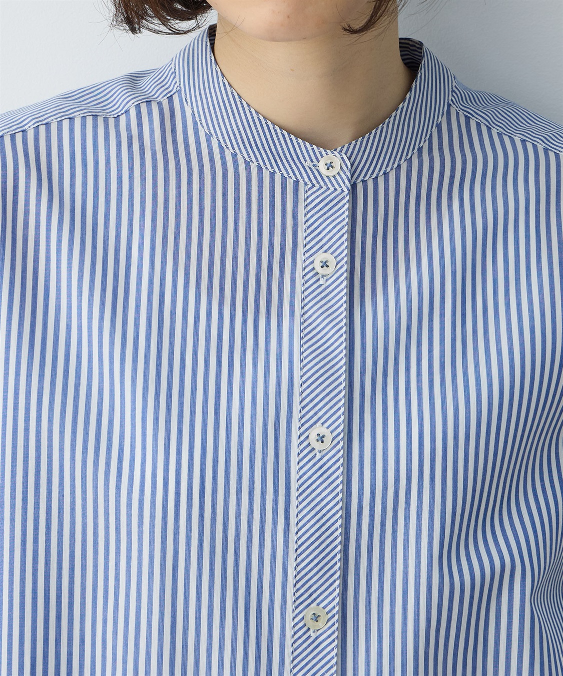 DECOY ストライプ切替シャツ_sub_4