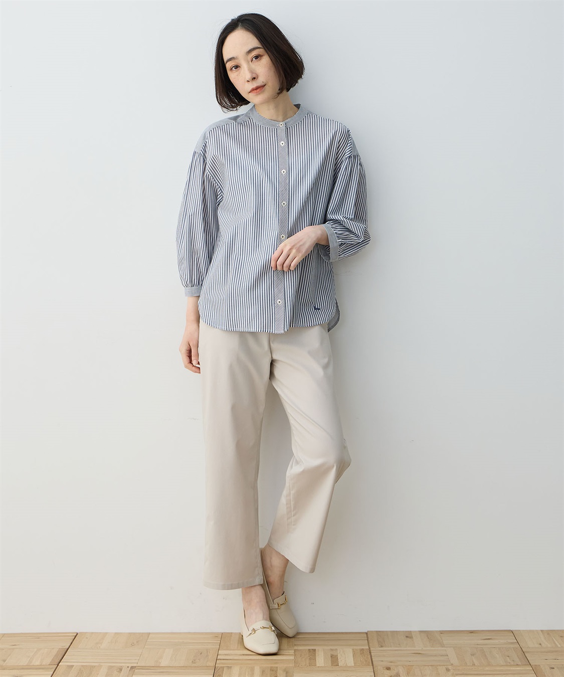 DECOY ストライプ切替シャツ_sub_19