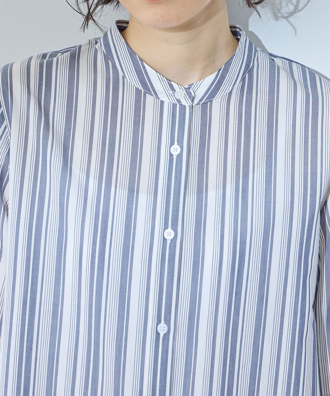 DECOY マルチストライプドルマンスリーブブラウス_sub_5