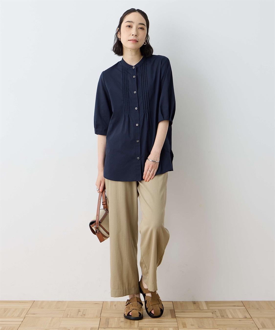 DECOY ピンタックボリュームスリーブブラウス_sub_1