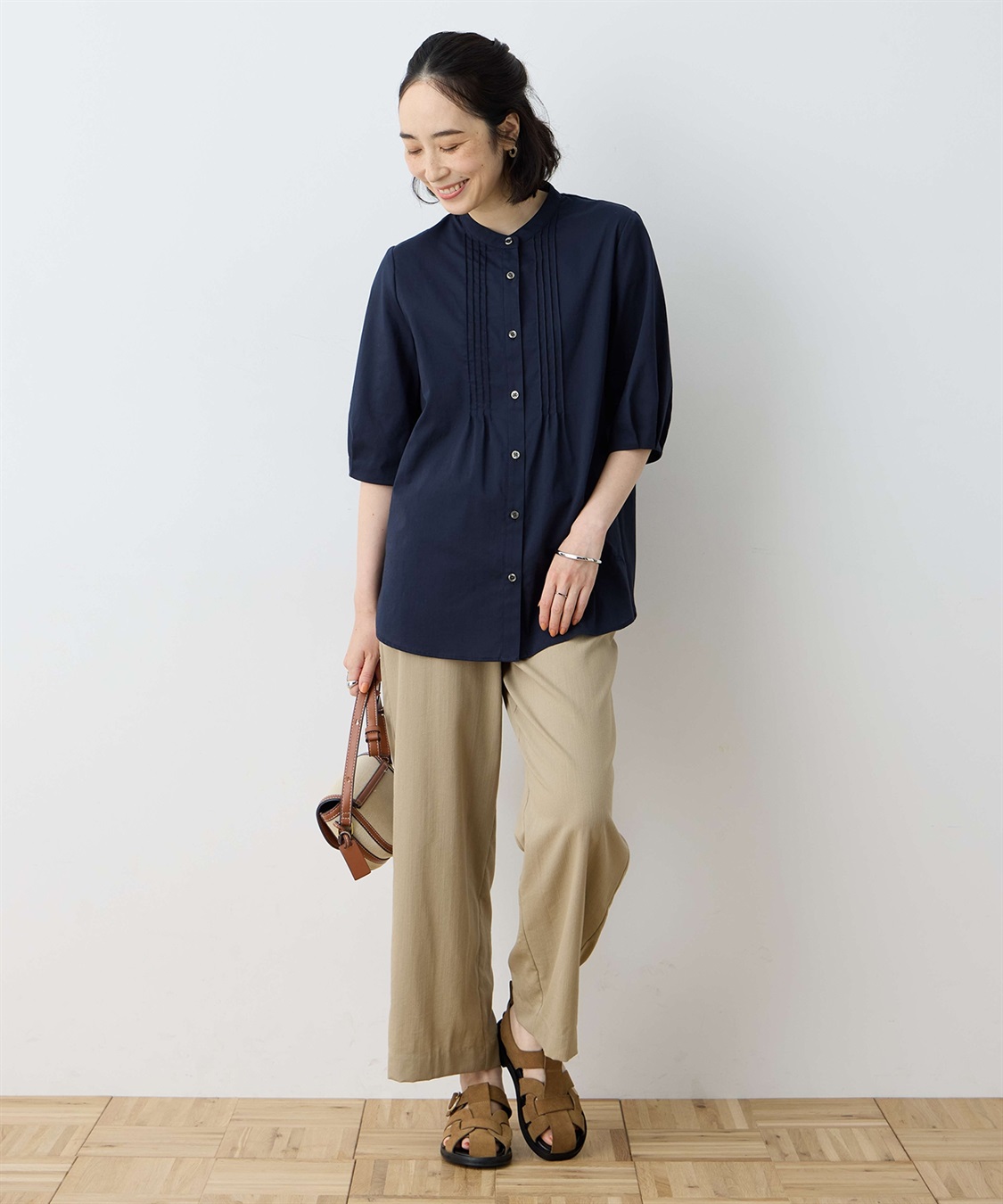 DECOY ピンタックボリュームスリーブブラウス_sub_2