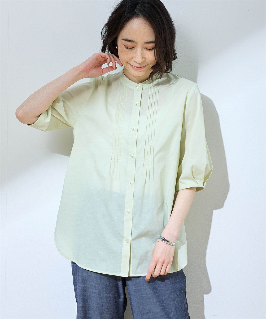 DECOY ピンタックボリュームスリーブブラウス_sub_8