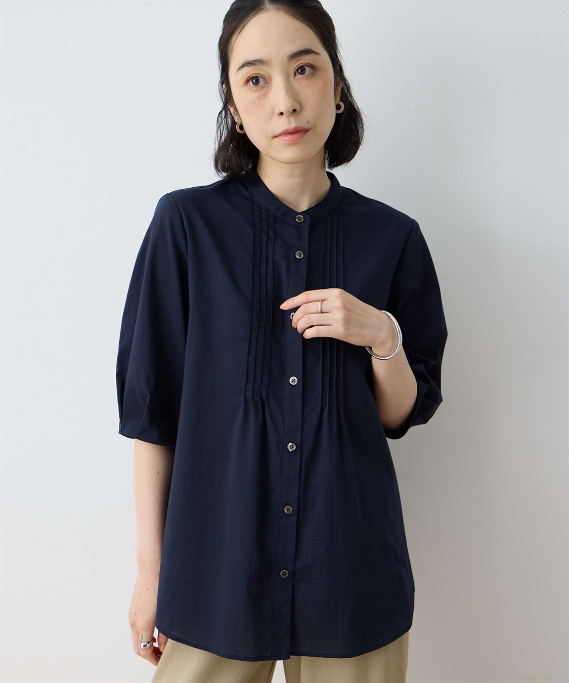 DECOY ピンタックボリュームスリーブブラウス_sub_10