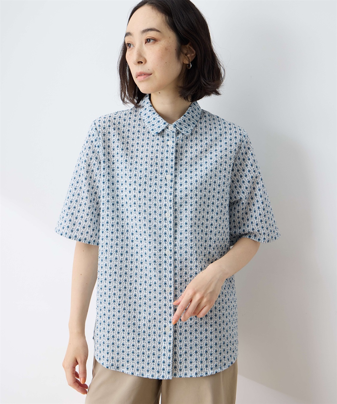 DECOY オーガニックコットンサッカーブラウス_sub_2