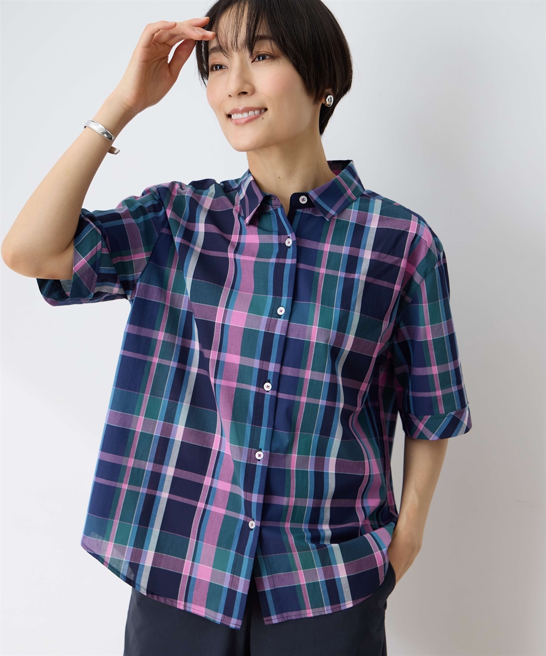 DECOY オーガニックコットンチュニックブラウス_sub_10