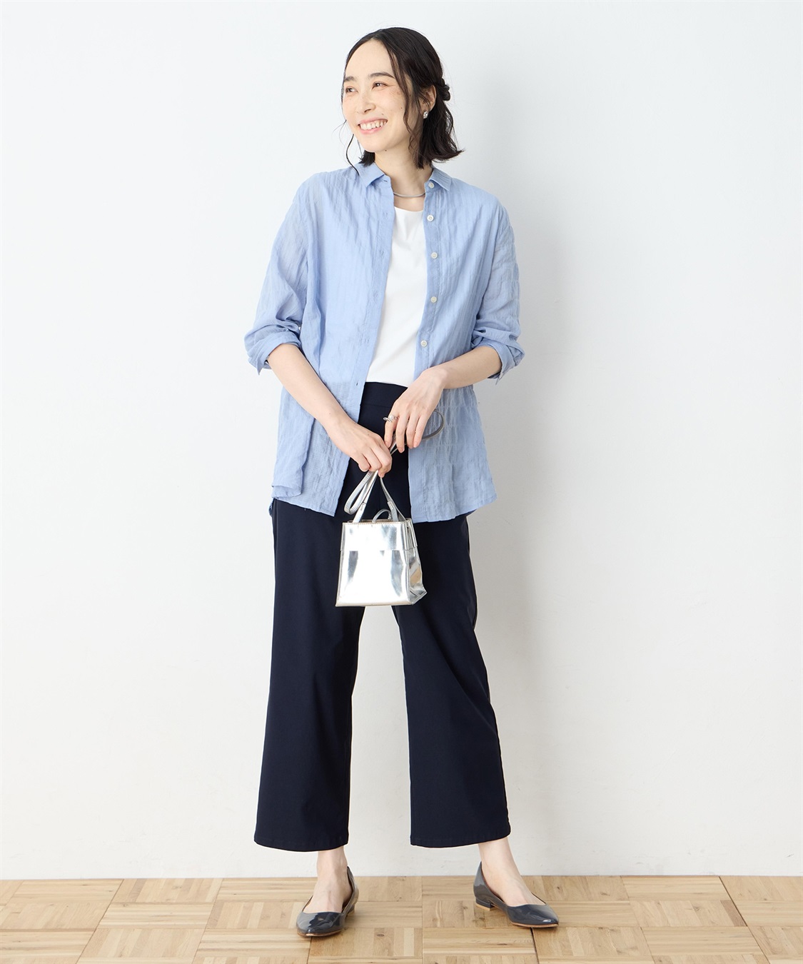 DECOY ドビーシャーリングチュニックブラウス_sub_9