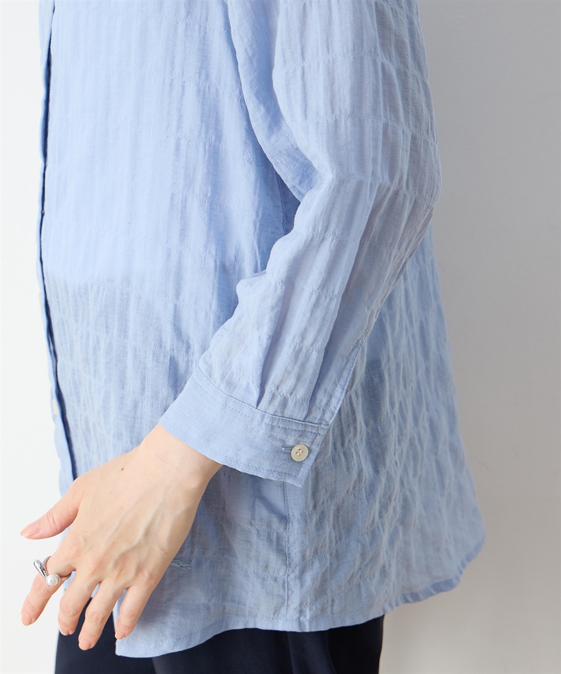 DECOY ドビーシャーリングチュニックブラウス_sub_13